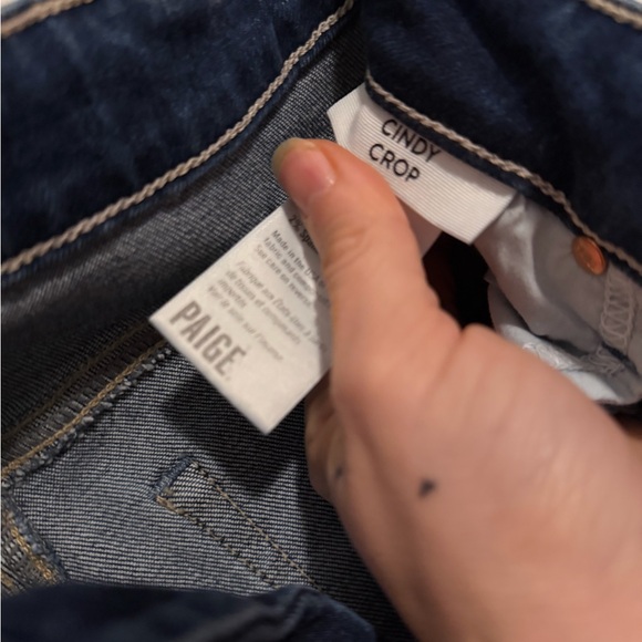 Paige Cindy Cropped jeans NWT, blue, size 27 - Picture 7 of 8